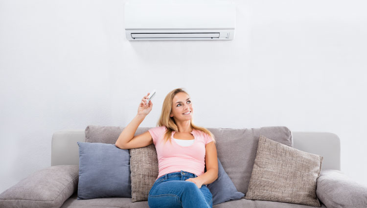 Ductless mini-split heat pump installation